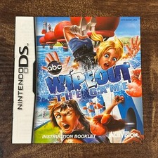 Wipeout The Game Wipe Out ABC Nintendo DS Instruction Manual Only