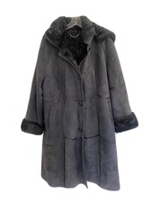 Moda Le & Ko Design Genuine Suede & Shearling Women’s Coat