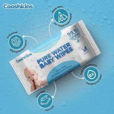PURE WATER Baby Wipes - Gentle, Hypoallergenic for babies 4 Pack 
