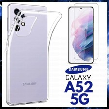 TRANSPARENT COVER TEMPERED GLASS FILM FOR SAMSUNG GALAXY A52 5G CASE