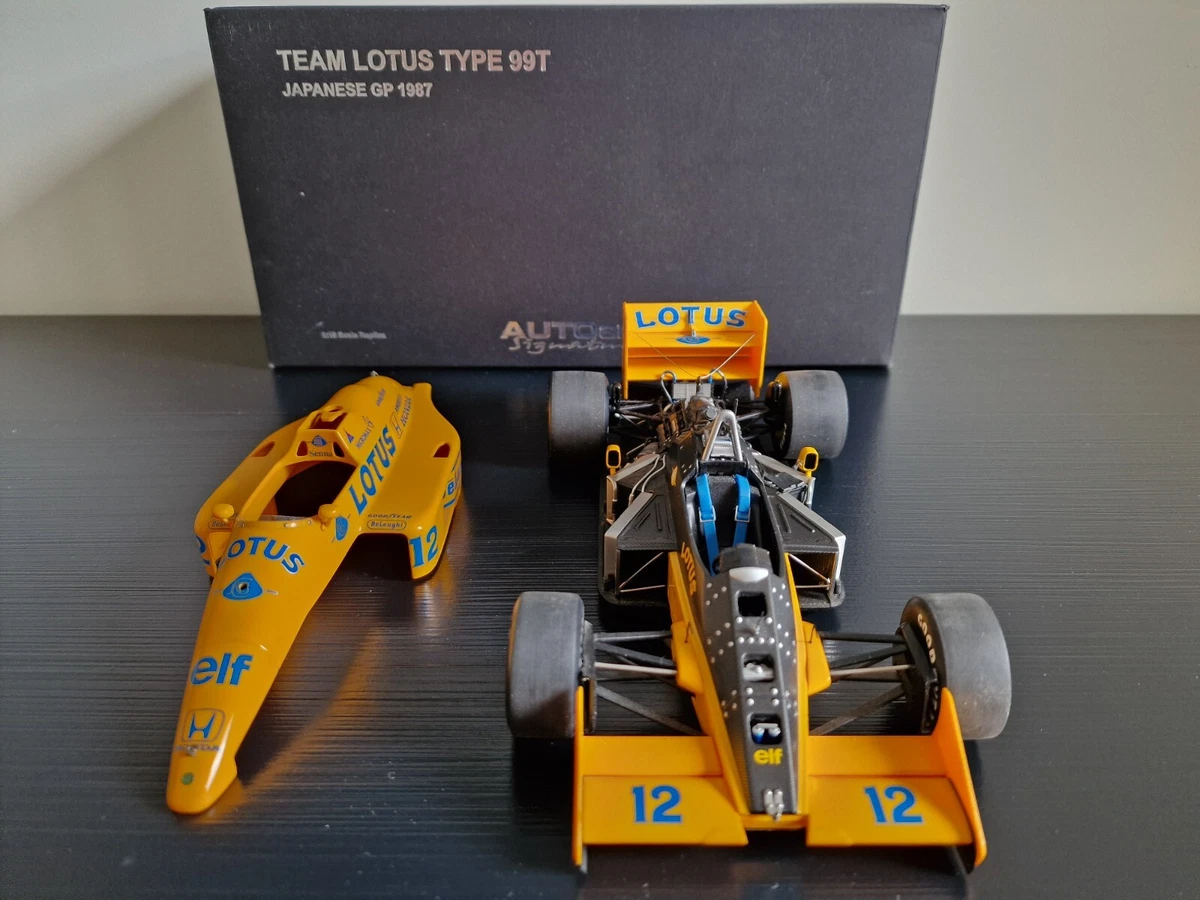 AUTOART 88727 Scala 1/18 | LOTUS F1 99T N 12 JAPAN GP 1987 A.SENNA YELLOW