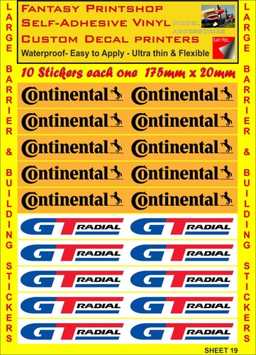 Scalextric Slot Car 1/32 Building Barrier Trackside Stickers Decals sheet 19 - Picture 2 of 3