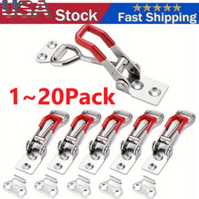 Heavy Duty Steel Toggle Latch Catches Adjustable Lock Clamp For Boxes Case New