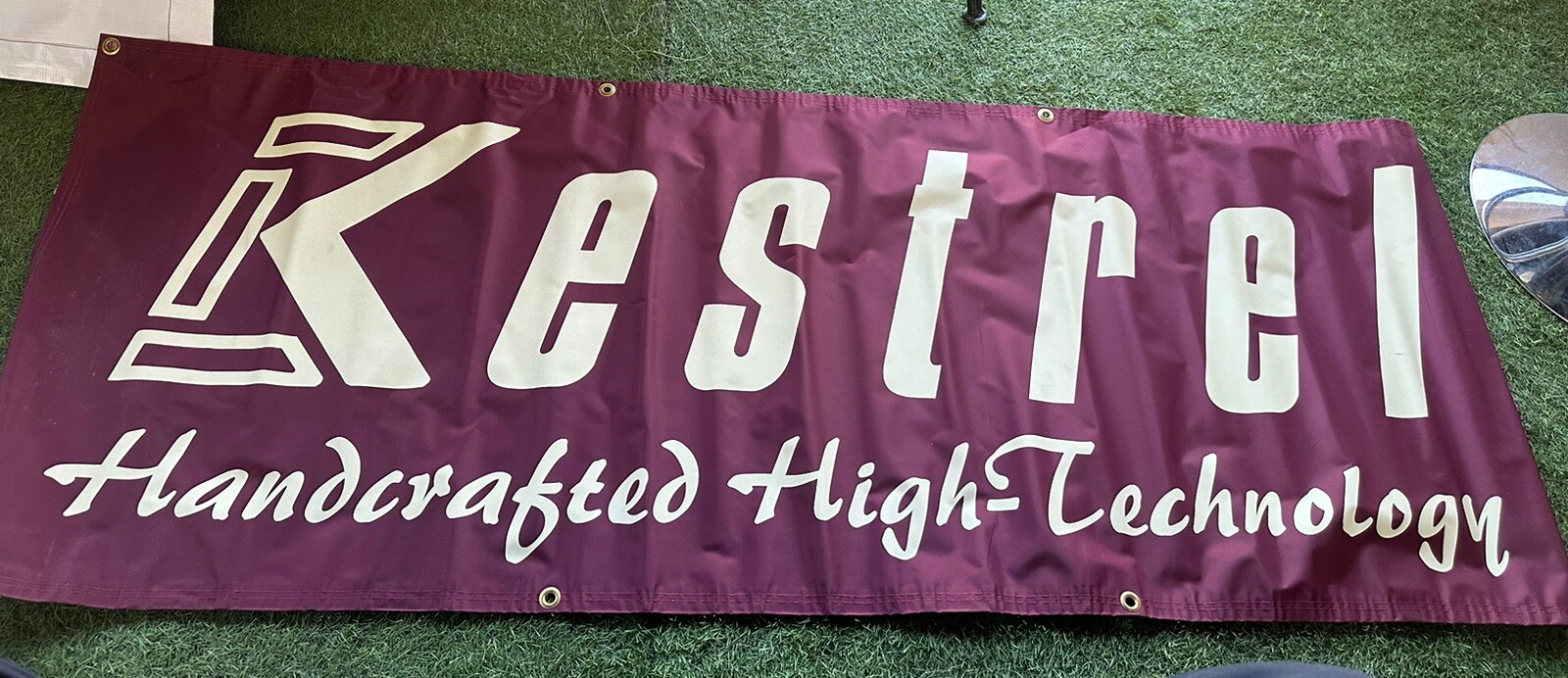 Vintage KESTREL Banner Road Bike Sign Bicycle 25" x 71" Tour