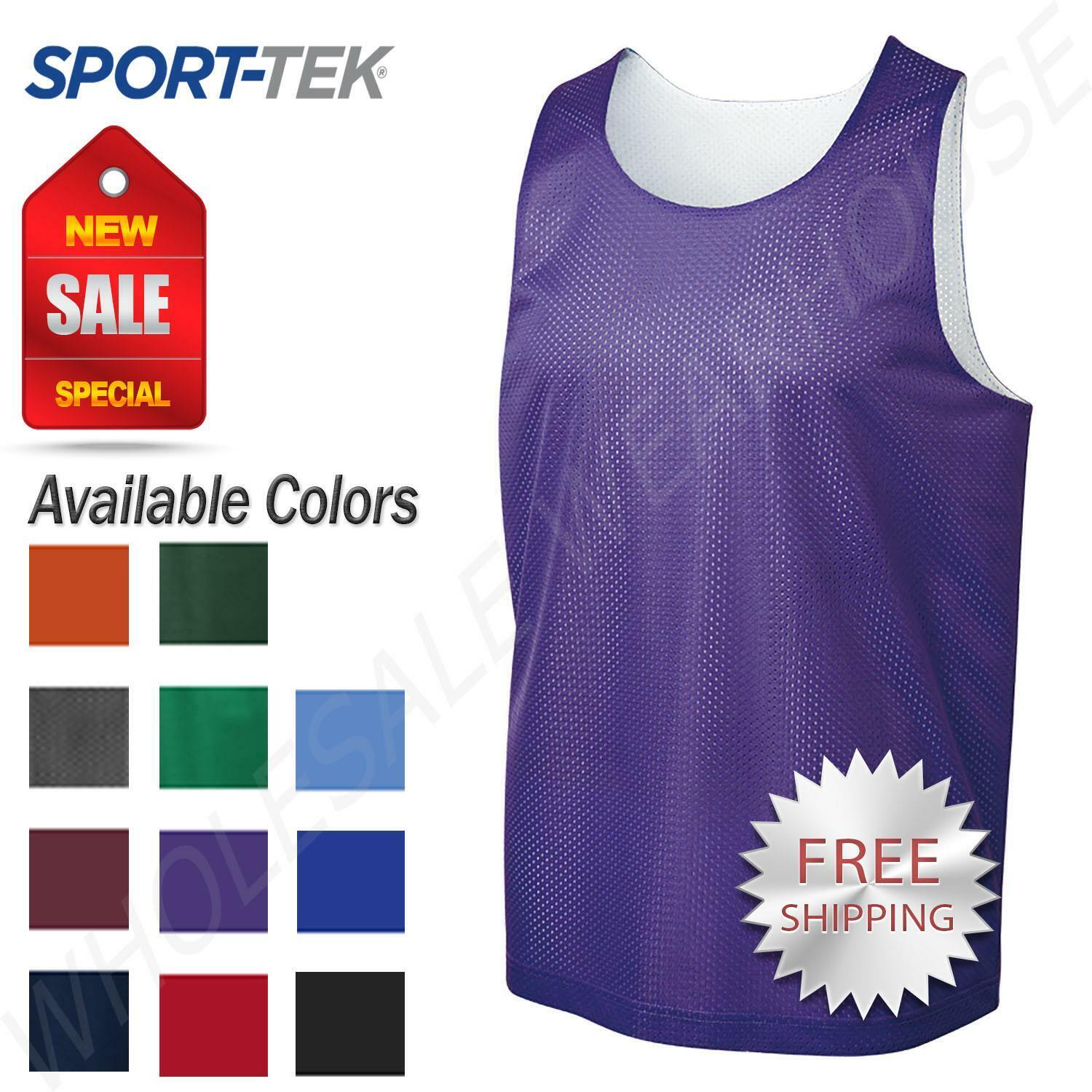 Sport-Tek Mens Basketball Mesh Reversible Moisture Wicking Tank Top M-ST500