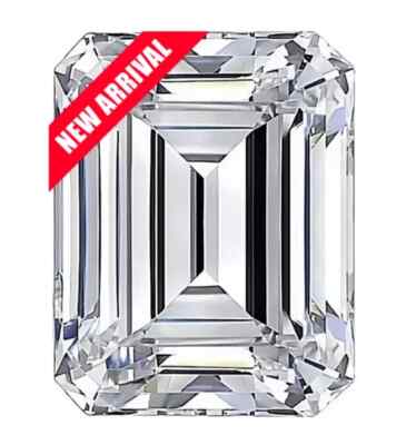 loose lab grown diamond 3.01CT Emerald D Color VVS1 Clarity Certified KOT
