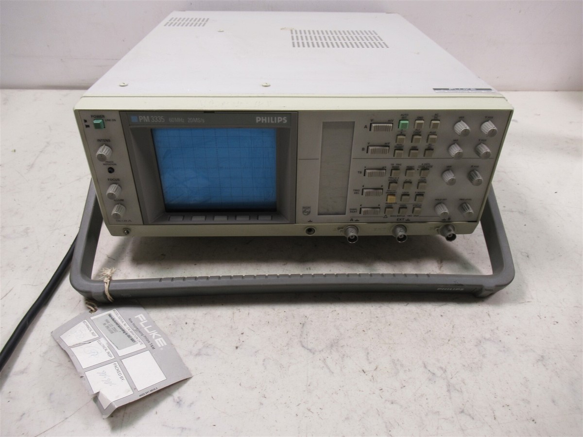 Fluke Philips PM3335 60MHz 20MS/s Oscilloscope Portable Benchtop