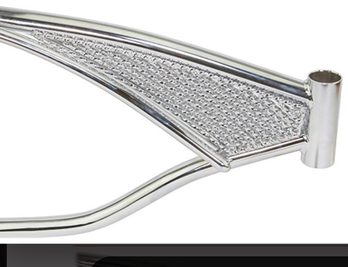 AUTHENTIC LOWRIDER CHROME TWISTED BICYCLE FRAME INSERT 20" BIKES - Picture 4 of 7