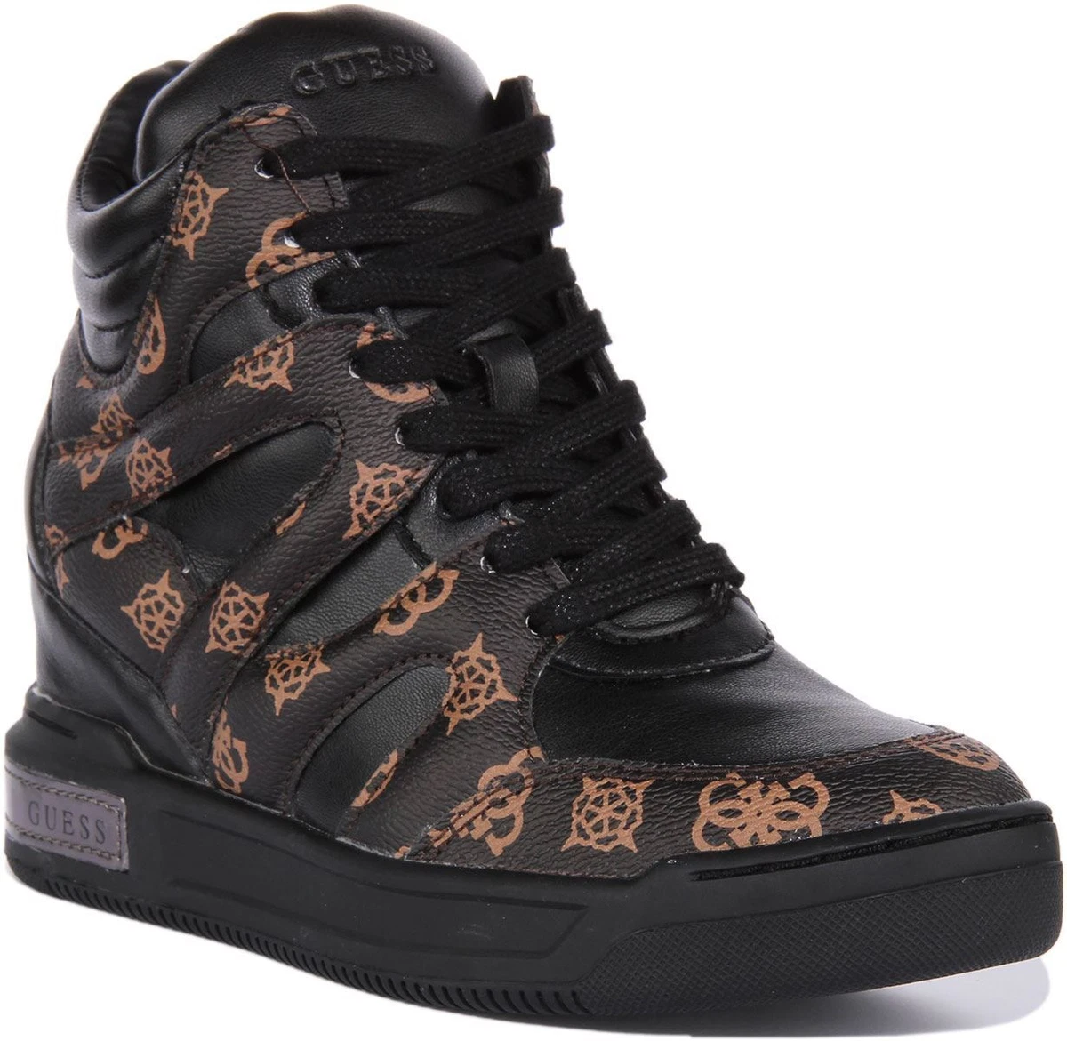 Guess women's wedge sneakers clearance