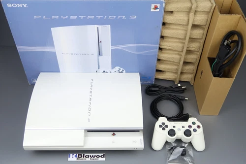 SONY PLAYSTATION 3 PS3 Ceramic White Console CECHH00 CW 40GB F/S Tested Japan