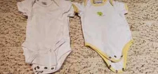 4 baby girl boy white onesies body suit Gerber First impression frog size 0-3 