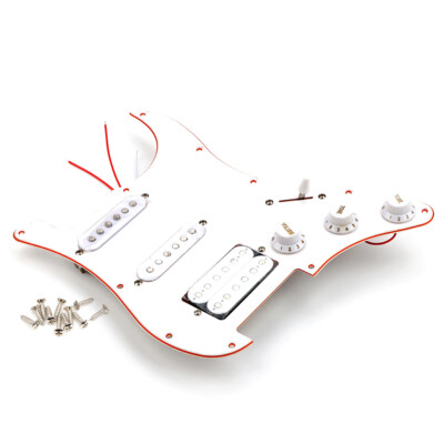 Loaded Prewired SSH Guitar Pickguard Humbucker Pickup 500K Pot Tone for Strat ST