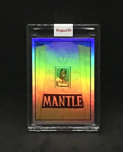 2021 Topps Project 70~1952 Mickey Mantle Rainbow 🌈 Foil By Keith Shore #68/70