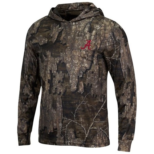 Alabama Crimson Tide Colosseum Long Sleeve Hooded Tee - Realtree Camo - New - Picture 2 of 3
