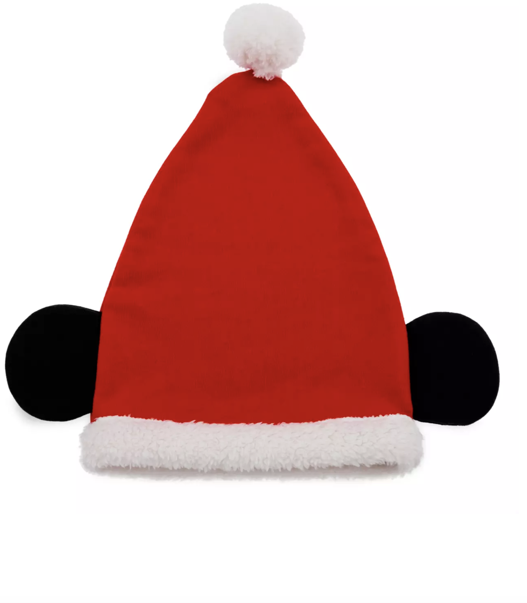 Disney Store Vintage Christmas Mickey Ears Baby Santa Hat New with