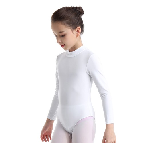 Kids Girls Leotard Workout Jumpsuit Class Bodysuit Performance Rompers Stage - Picture 21 of 36