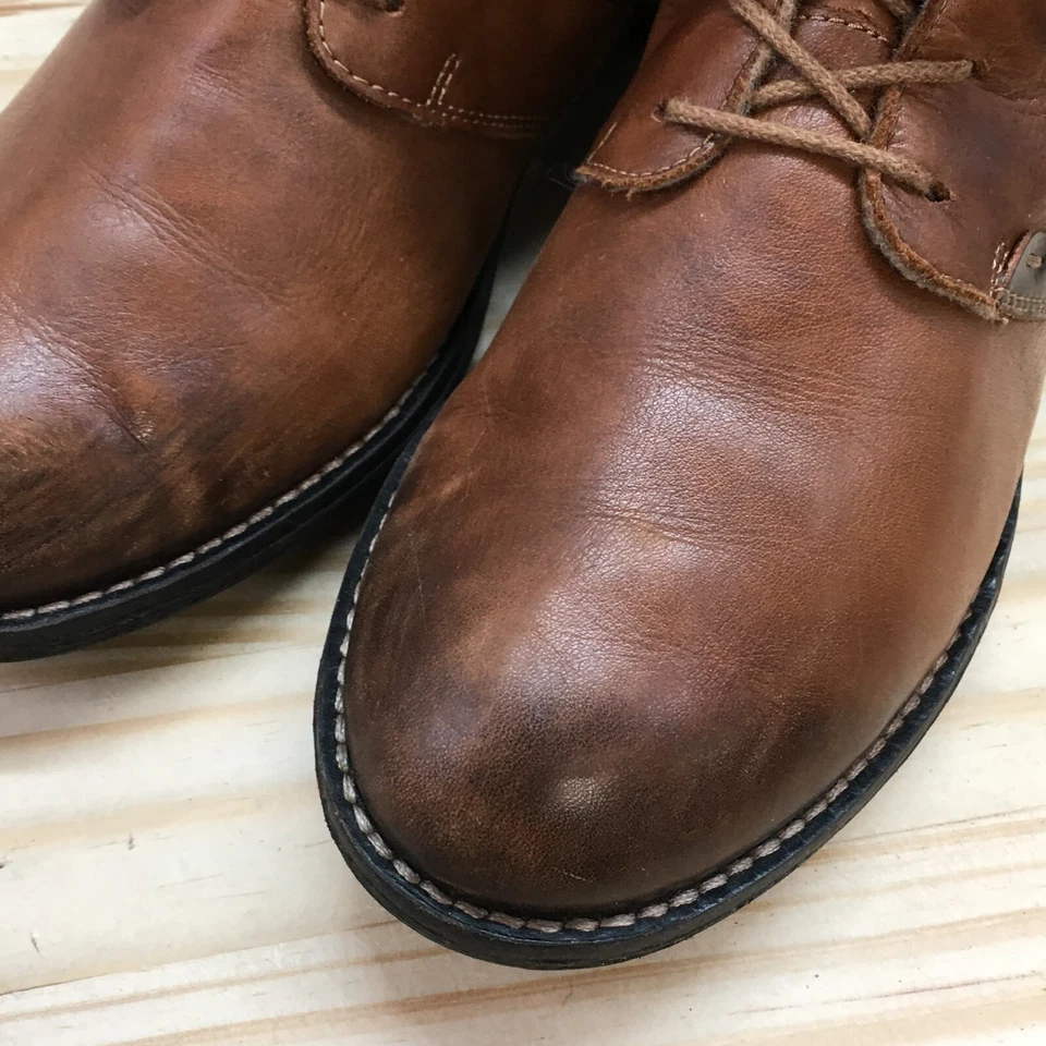 Botines Remonte para mujer 39 marrón con cordones cremallera lateral cuero puño de piel sintética Foto 4 de 4