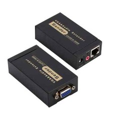VGA to RJ45 Video AV UTP Extender with Audio by Cat5e/6 up to 100M for PC Laptop