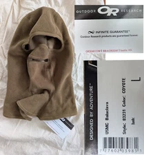 Outdoor Research OR USMC Balaclava 83231 Face Mask Hat LARGE Coyote NEW W/ TAGS