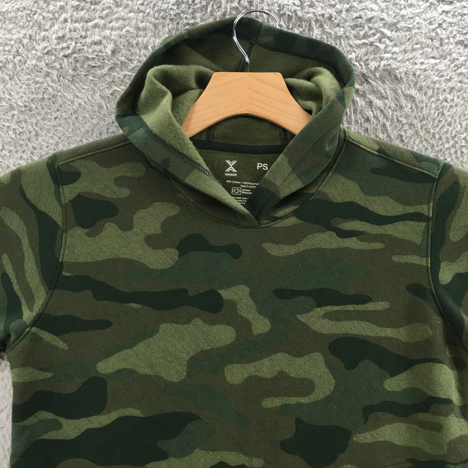 Xersion Hoodie Sweatshirts Womens PS Green Cotton Blend Camouflage Long Sleeve - Image 2 of 4