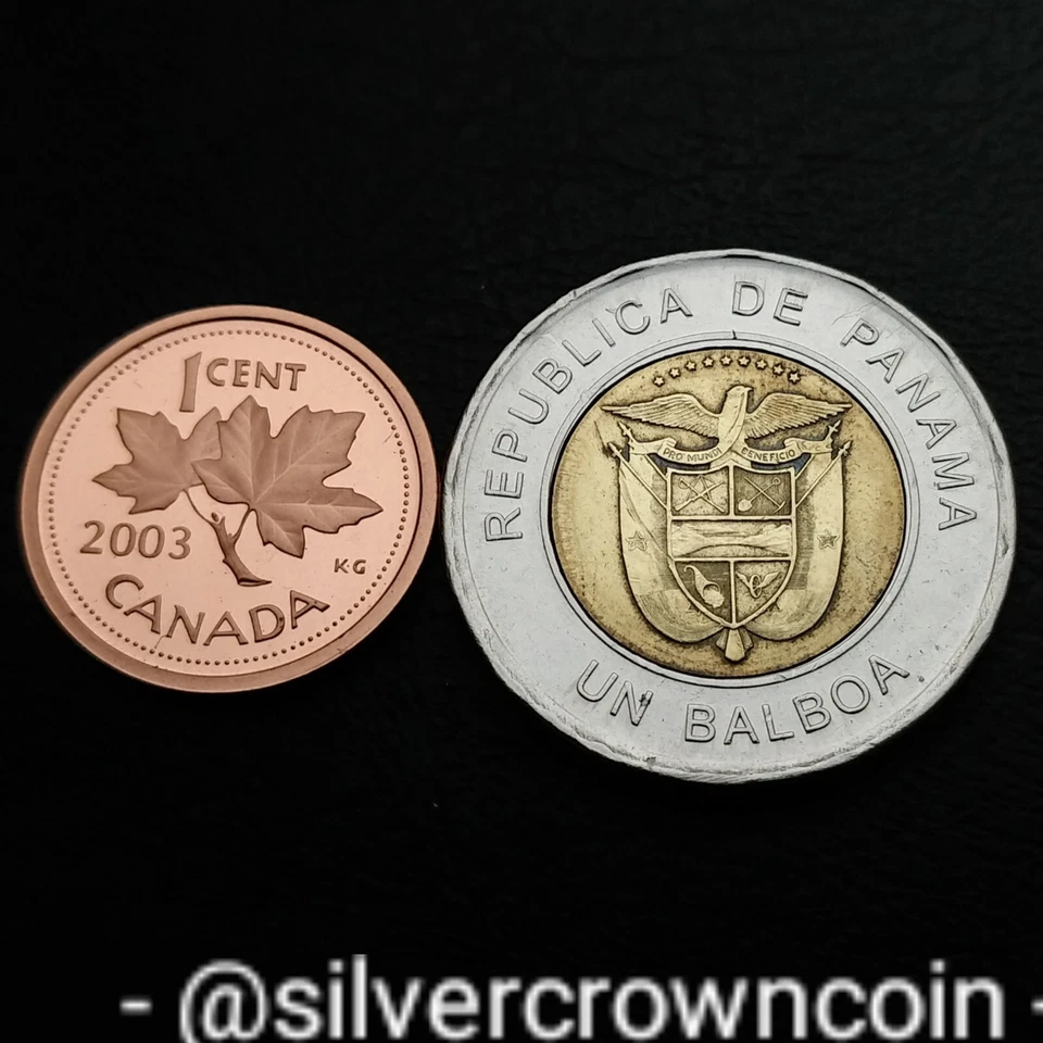 Panama 1 Un Balboa 2011. KM#141. Bimetallic One Dollar coin. Canada Mint. - Image 3 of 4