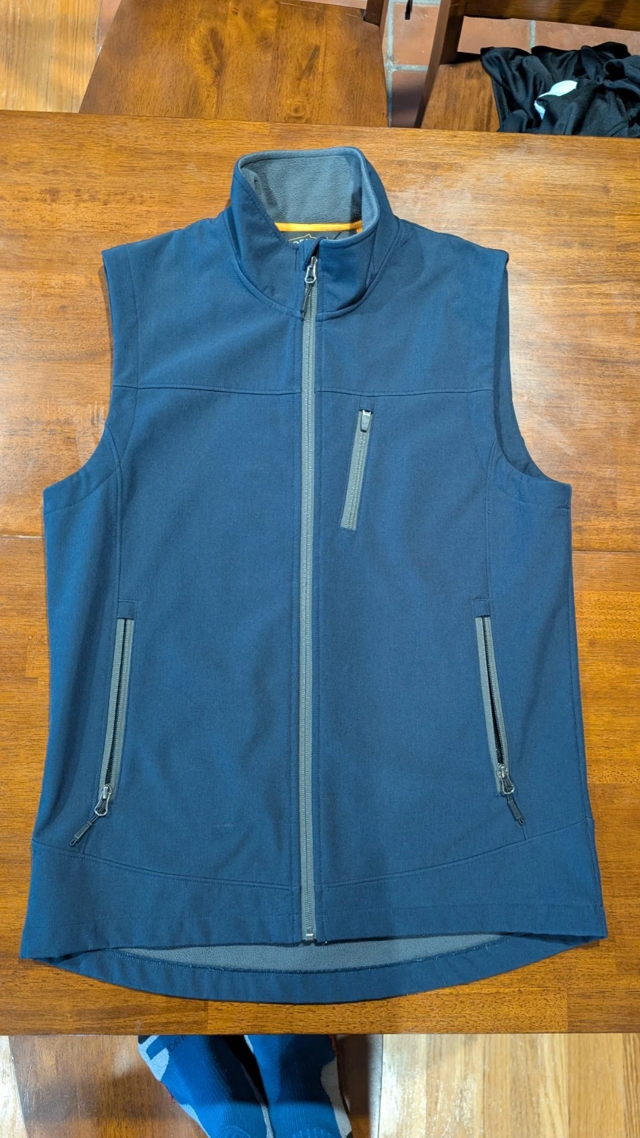 Orvis Full-zip Outdoor Performance Vest Navy Blue Mens Medium