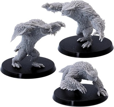 Owlbear Miniatures Set   3 Figures | 28mm Scale DnD RPG Fantasy Minis