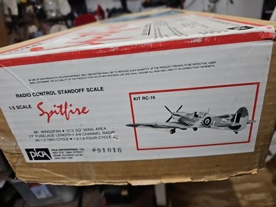 PICA RC-16 Spitfire Mk IX 1/5 Scale 88in RC Balsa Warbird Kit Collector Grade