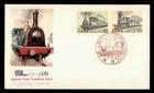 DR WHO 1975 JAPAN FDC STEAM LOCOMOTIVES FANCY CANCEL w35750