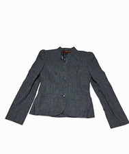 Peabody House Women's Gray Suit Jacket Blazer Made in Romania