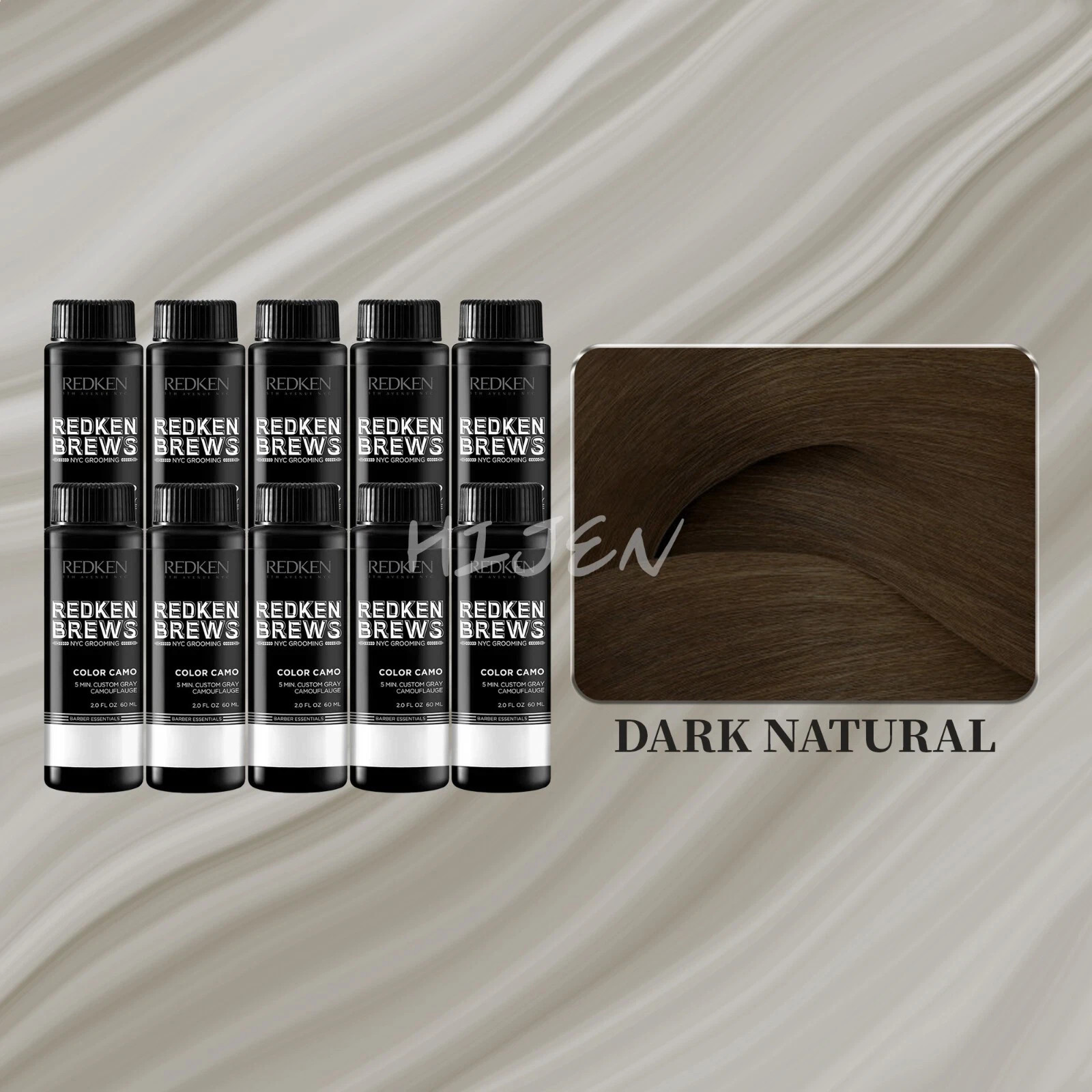 REDKEN BREWS FOR MEN 5 Minute Color Camo For Grey Hair ( Choose your shade )