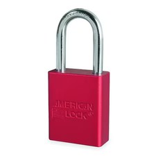 American Lock A1106red Lockout Padlock, Keyed Different, Anodized Aluminum, 1