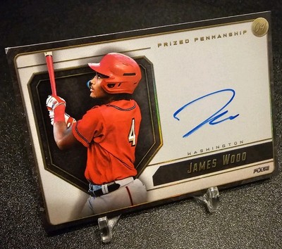 JAMES WOOD -  2024 Pulse Baseball - PRIZED PENMANSHIP - On Card Auto - CASE HIT