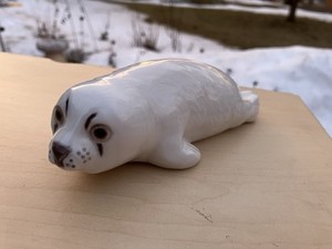 Vintage Royal Copenhagen Baby Sea Lion Seal Pup Porcelain Figurine Sea Animal