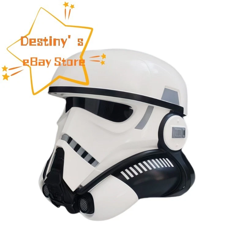 Star Wars White Glossy Resin Full Face Helmet Protect Hat Cosplay Prop Halloween - Image 4 of 4