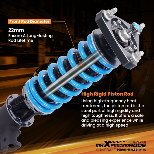 24 Way Damper Adjustable Coilovers Lowering Kit For Acura ILX 2016-2021 - Picture 10 of 17