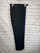 MICHAEL KORS Mens Black SLIM FIT STRETCH Flat Front Dress Pants/Slacks 36Wx32L
