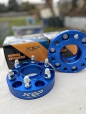 (4 pcs) 1.5" Blue KSP Performance Wheel Spacers 6-Lug 6x5.5" Hub-Centric