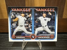 2024 Topps Update #US163 Clayton Andrews Josh Maciejewski RC New York Yankees