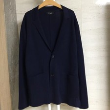 TIME Homme 2022 FW Wool Cardigan, Navy, Size 100, Men's Outerwear