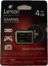Lexar 4GB Memory Stick Pro Duo Mark 2  PSP Import JAPAN Video Game 3192  24HR SHIP