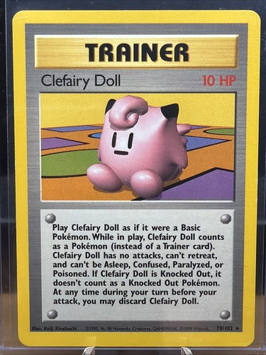 Clefairy Doll 70/102 Rare Base Set Pokemon Unlimited