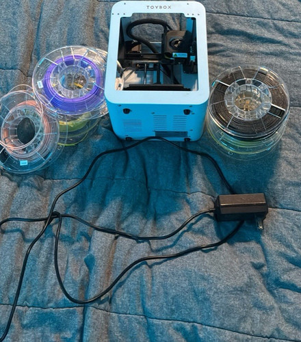 Toybox Toybox Desktop 3D Printer White with Assorted Filament Spools