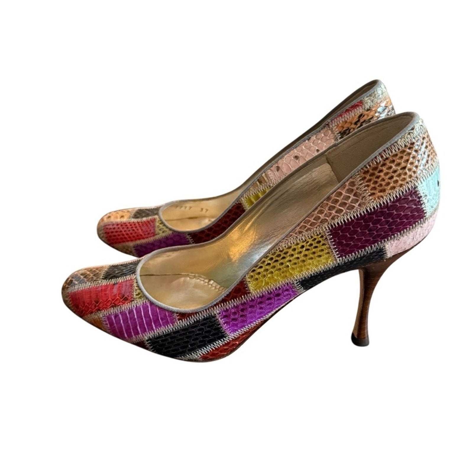 Dolce & Gabbana Python Snake Patchwork Pumps Stil… - image 5