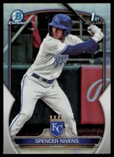 2023 Bowman Draft Chrome Refractor #BDC-93 Spencer Nivens Kansas City Royals