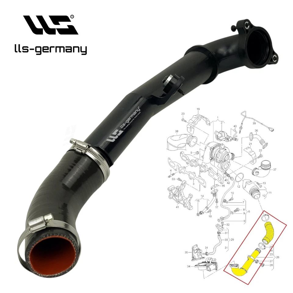 Ladeluftleitung für VW ARTEON T-ROC JETTA 2.0TDI 04L145762AD-04L145762CC - Bild 2 von 4