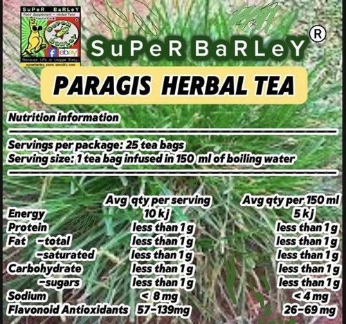Super Barley* Paragis Grass Herbal LOOSE LEAF 100g Grown and Made in Australia - Picture 5 of 19