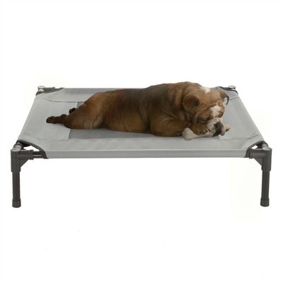 Small Dog Bed Indoor Outdoor Raised Elevated Cot and Travel Case 30 x 24 In