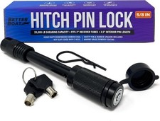 Lockable Hitch Pin Lock 5/8 Inch, Keyed for 2 Inch Receiver, Trailer Tow and Bik