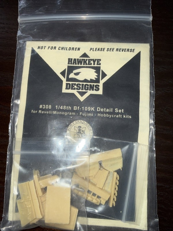 Hawkeye Designs 308 1/48 Bf-109K Detail Set, Revell/MGM Fujimi- Hobbycraft